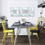Wallity 40120YMA-13 Espejo Decorativo 40x120 cm, Espejo 20x100 cm con Marco de Madera